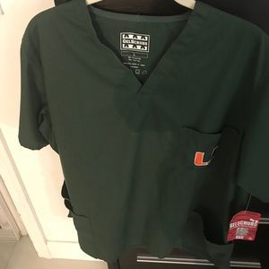 COPY - University of Miami Scrub top